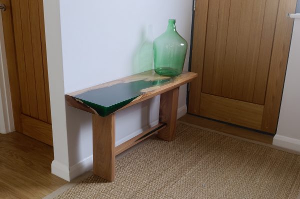 Emerald Coast Hall Bench with Bag and Flask
