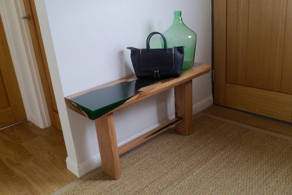 Emerald Coast Hall Bench with Bag and Flask