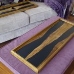 Black River Ottoman Tray Showing 'Book Matching'