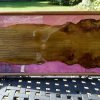 Elm Ottoman Tray showing wood grain Burrs and Purple Resin