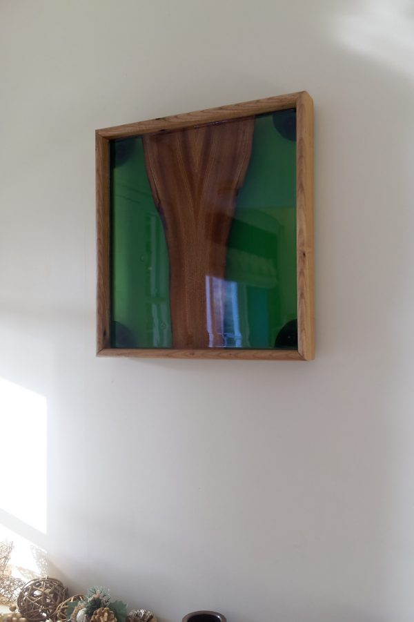 Elm and Green Resin Wall Art