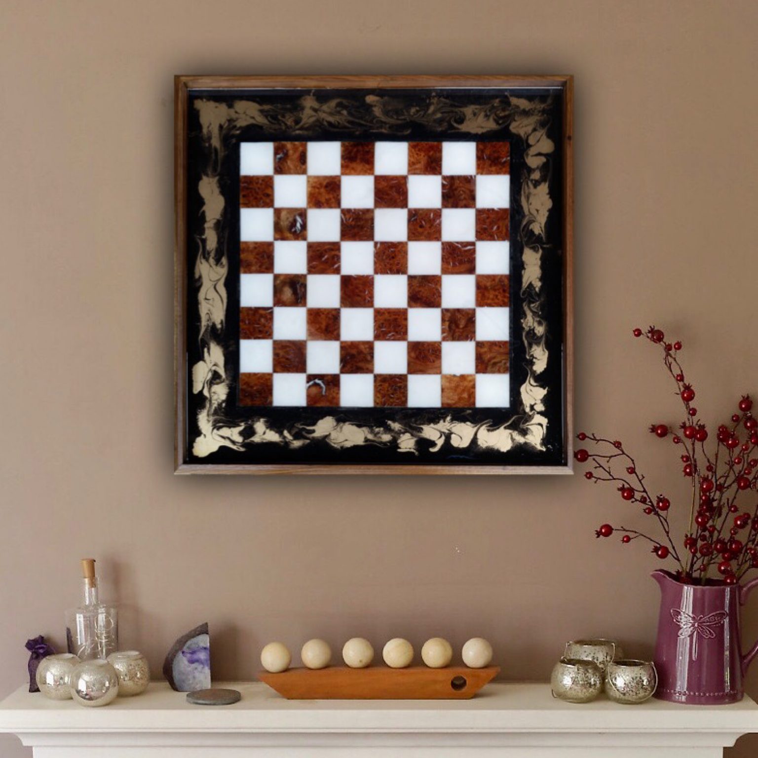 Chess Board Ottoman Tray - DAMA Designs