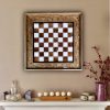 Checkers Wall Art over Fireplace