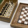 Open Chess Box showing Chess Pieces