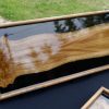 Book Matched Tray - Scottish Elm and Black Resin