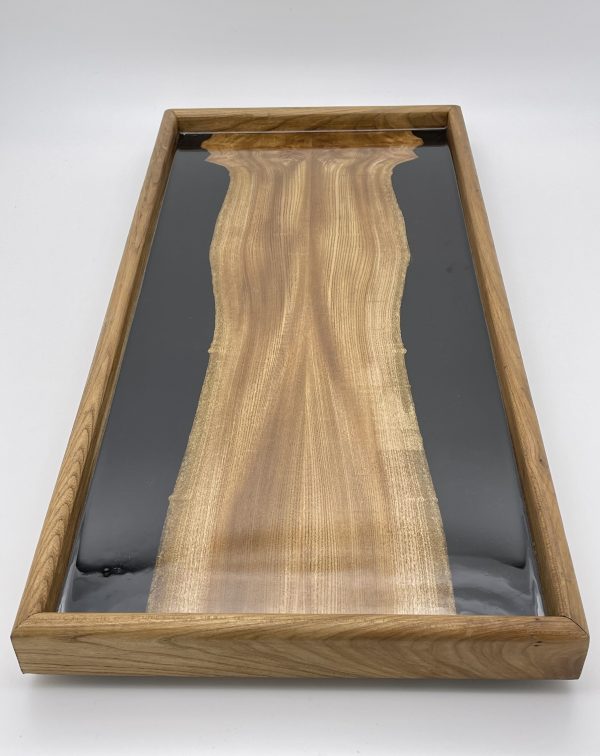Aerial View of Large Elm and Resin Ottoman Tray