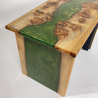 End View of Elm and Green Resin Character Table