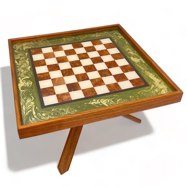 View of the 'playing surface' of the chess board